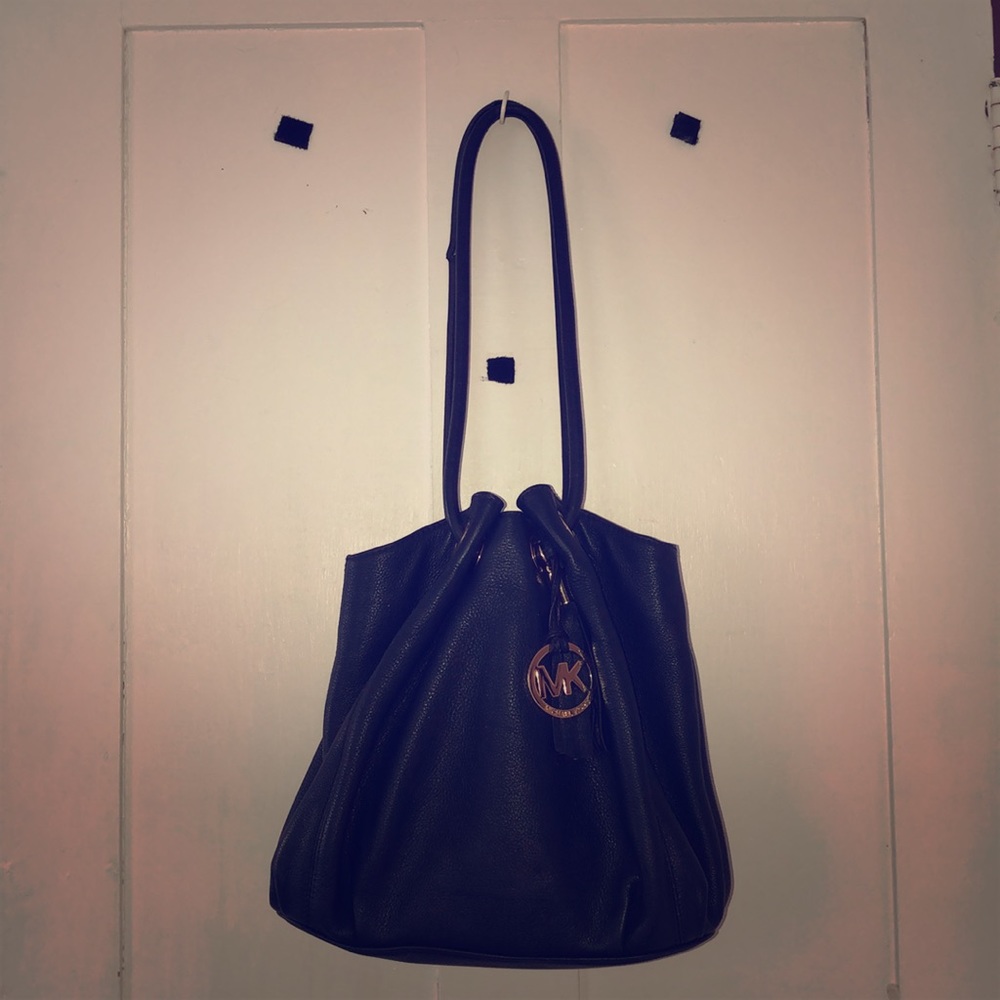 Good condition Michael kores navy blue purse